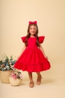 Vestido Luxo Sianinha Vermelho (Premium)