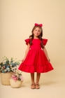 Vestido Luxo Sianinha Vermelho (Premium)