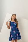 Vestido Florzinha Azul