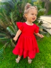 Vestido Sianinha Vermelho Baby 1 ano (Premium)