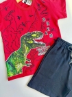 Conjunto Dinossauro Vermelho