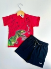 Conjunto Dinossauro Vermelho