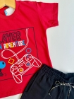 Conjunto Video Game Vermelho