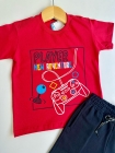 Conjunto Video Game Vermelho