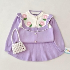 Conjunto Lavanda Tricot Florzinha (Premium) (NA)