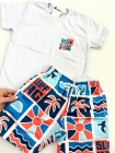 Conjunto Branco Surf Juvenil