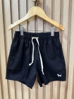 Short Linho Mauricinho Preto