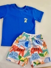 Conjunto Azul Girafinha