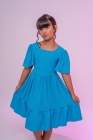 Vestido Eloise Azul Pipoquinha