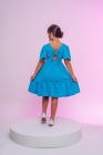 Vestido Eloise Azul Pipoquinha