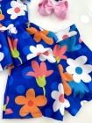 Conjunto Eloá Floral Azul