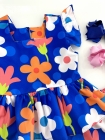 Conjunto Eloá Floral Azul