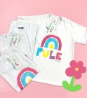 T-Shirt Arco Iris Pule 100% Algodão (Premium)