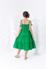 Vestido Midi Alça Verde