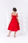 Vestido Midi Alça Vermelho