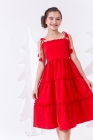 Vestido Midi Alça Vermelho