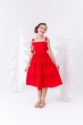 Vestido Midi Alça Vermelho