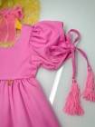 Vestido Luxo Bia Rosa Bebê (Premium)