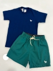 Conjunto Linho Mauricinho Azul