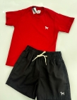 Conjunto Linho Mauricinho Vermelho