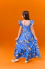 Vestido Filha Pássaros Azul