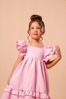 Vestido LUXO Rosa Bebe (Premium)