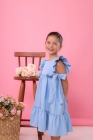 Vestido Isabella Azul Luxo (Premium)