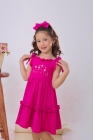 Vestido Lunna Bordado Pink