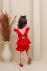 Conjunto Nina Vermelho Bordado (Premium)