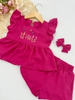 Conjunto Lunna Pink + Laço