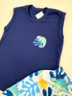 Conjunto Azul Camaleão Regata