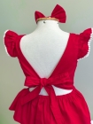 Conjunto Nina Vermelho Bordado (Premium)