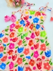 Vestido Midi Alça Flores