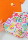 Conjunto T-shirt Laranja