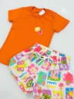 Conjunto T-shirt Laranja