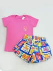 Conjunto T-shirt Rosa Chiclete