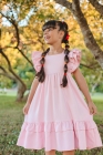 Vestido LUXO Rosa Bebe (Premium)