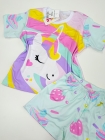Pijama Manga Curta Unicornio