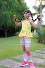 Conjunto Listras Flores