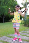 Conjunto Listras Flores