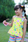 Conjunto Listras Flores