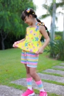 Conjunto Listras Flores