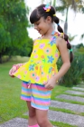Conjunto Listras Flores
