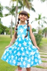 Vestido Margarida Azul