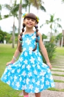 Vestido Margarida Azul
