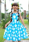 Vestido Margarida Azul