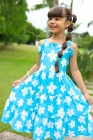 Vestido Margarida Azul