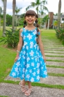 Vestido Margarida Azul