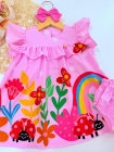 Vestido + Calcinha (1 ano) Flores