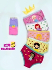 Kit com 5 - Calcinhas Princesas